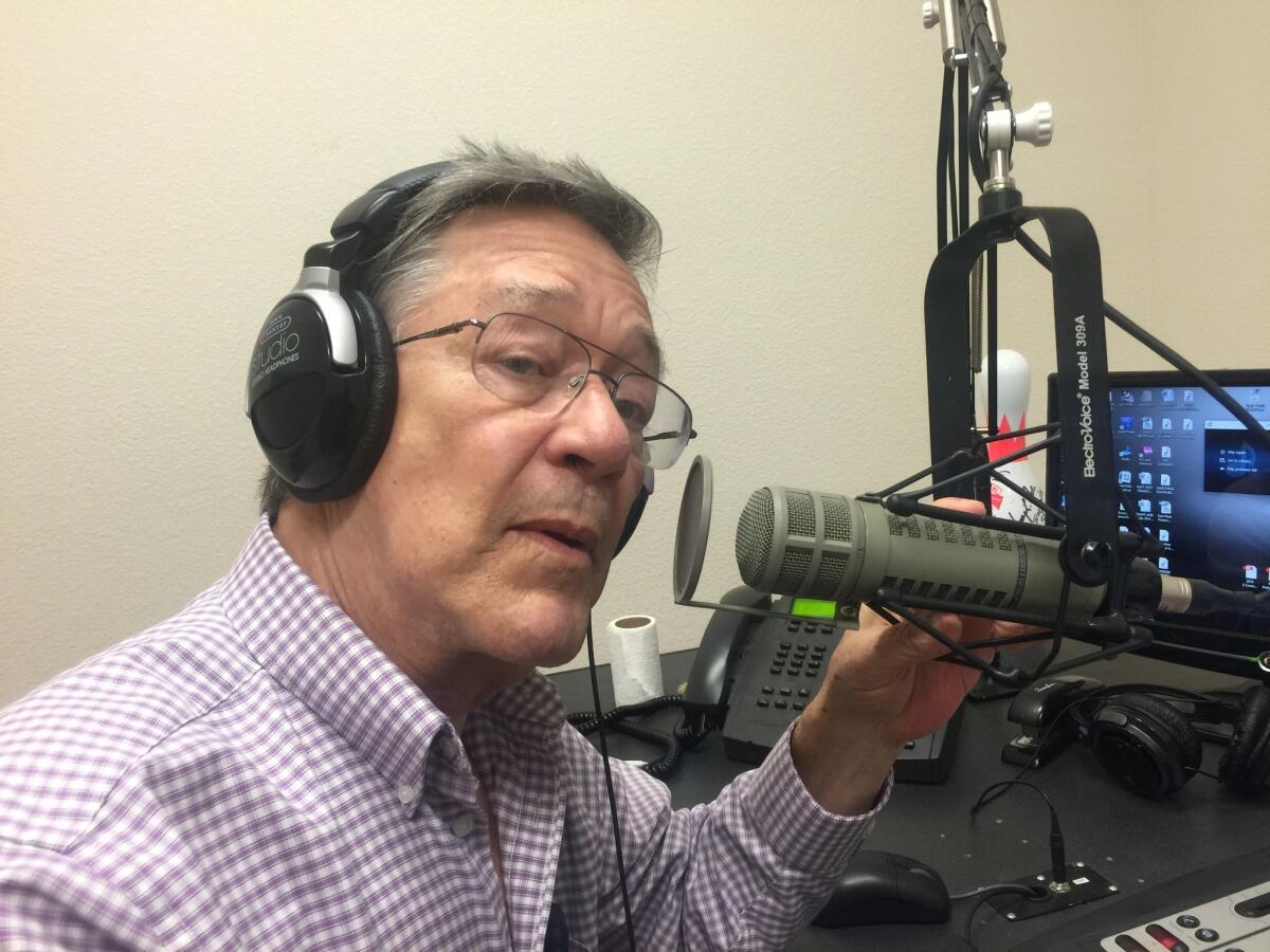 Gary Sheler, 70, has broadcast from Bullhead City, Ariz., since 1996.