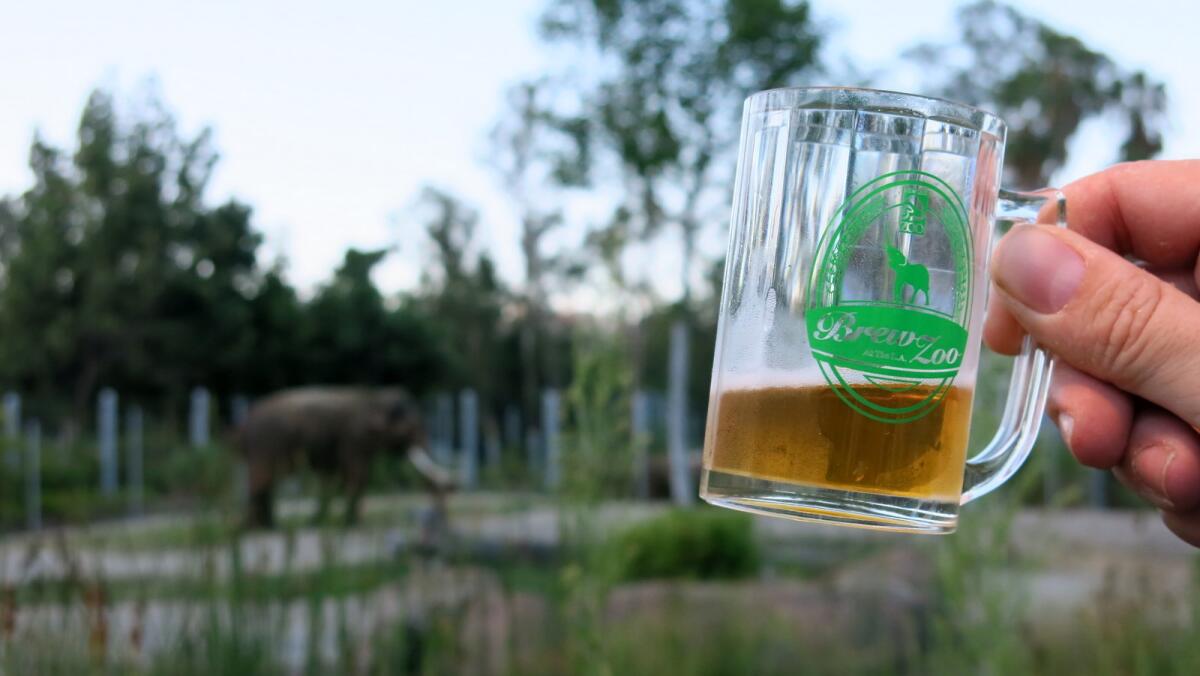 You no longer have to wait until the annual Brew at the Zoo festival to enjoy local craft beer while watching the elephants at the LA.. Zoo.