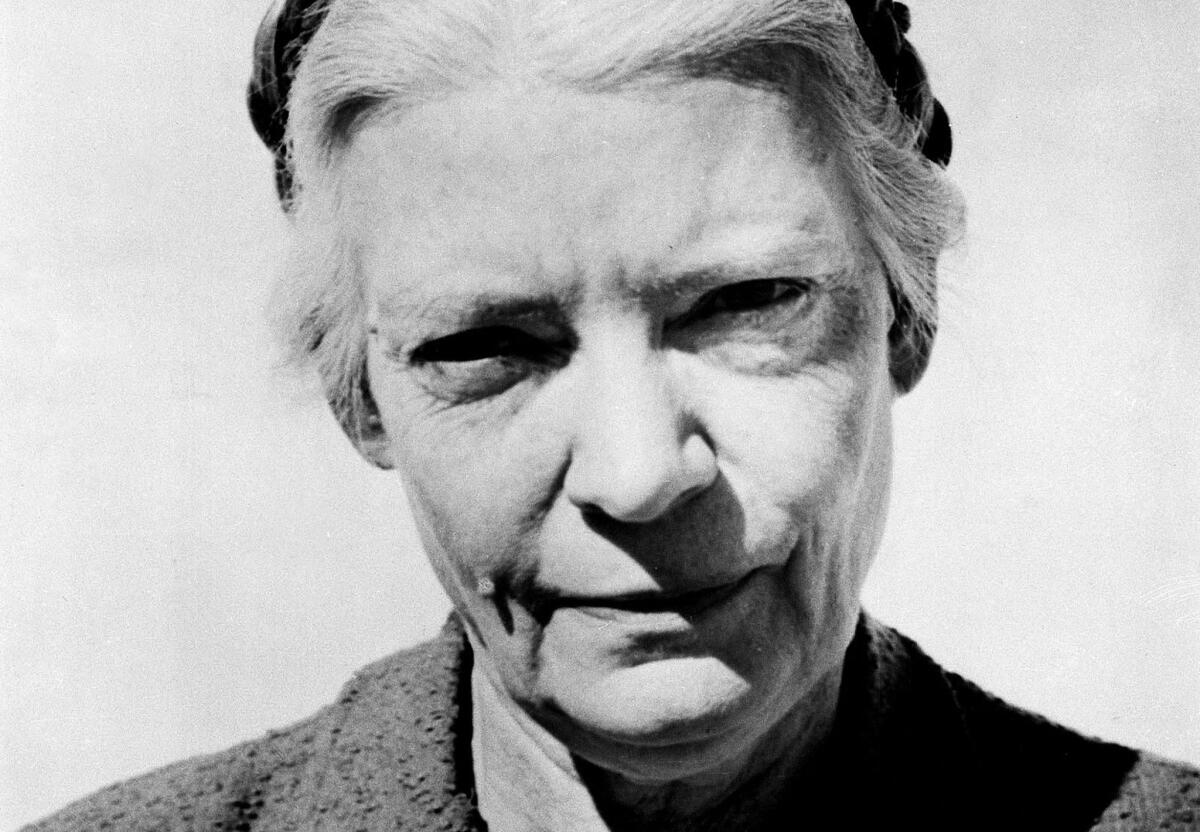 In this circa 1960 file photo, Dorothy Day is seen. In his speech to Congress, Pope Francis highlighted the contributions of Americans he said helped shape fundamental values that will “endure forever in the spirit of the American people.’’ Day, long a revered figure among Catholic progressives, founded the Catholic Worker Movement in the 1930s as she sought to help the poor and homeless. A pacifist, Day was arrested many times as she fought to bring attention to the plight of the poor and working class.