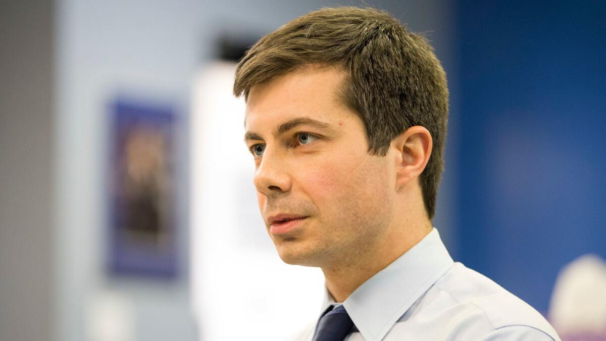 South Bend, Ind., Mayor Pete Buttigieg, seen as an up-and-coming Democrat, is also a candidate for party chair.