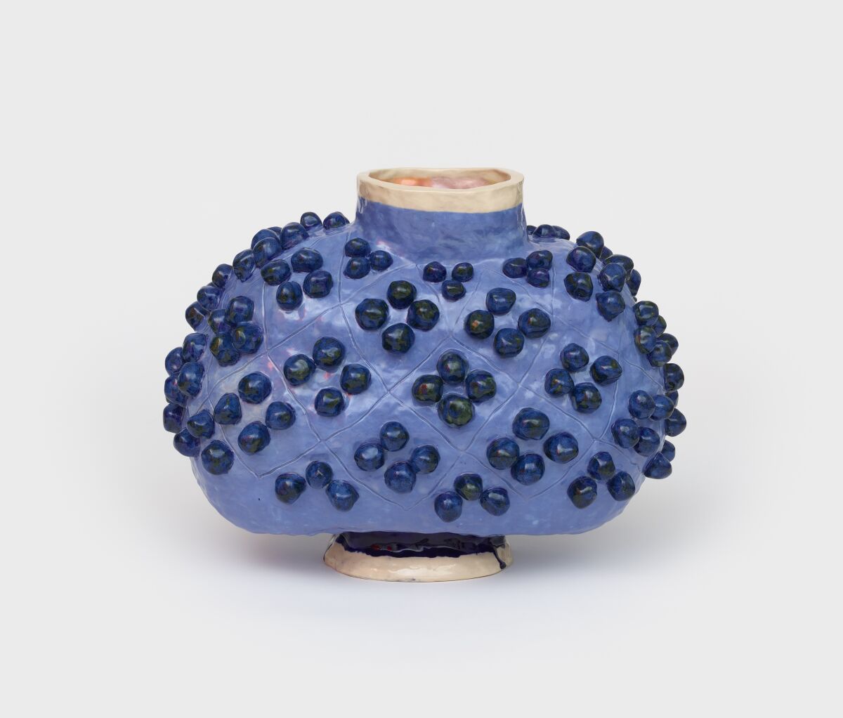 Judy Ledgerwood, "Blue Cascade," 2019, ceramic.