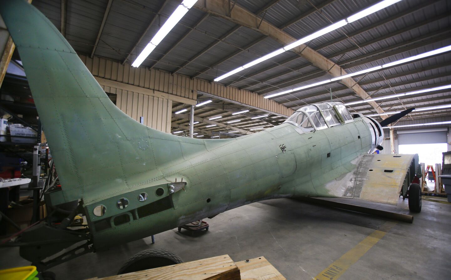 WWII Douglas SBD-1 dive bomber restoration