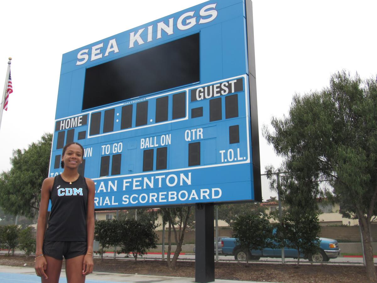 Corona del Mar senior Melisse Djomby Enyawe is a three-time state qualifier in cross-country.