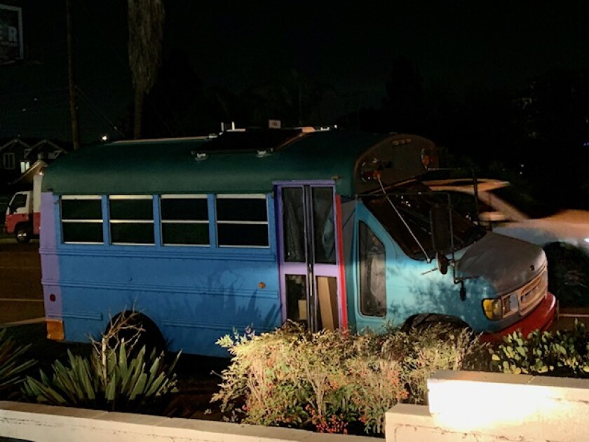 Do Homeless People Live In This Dilapidated Blue Bus You Decide