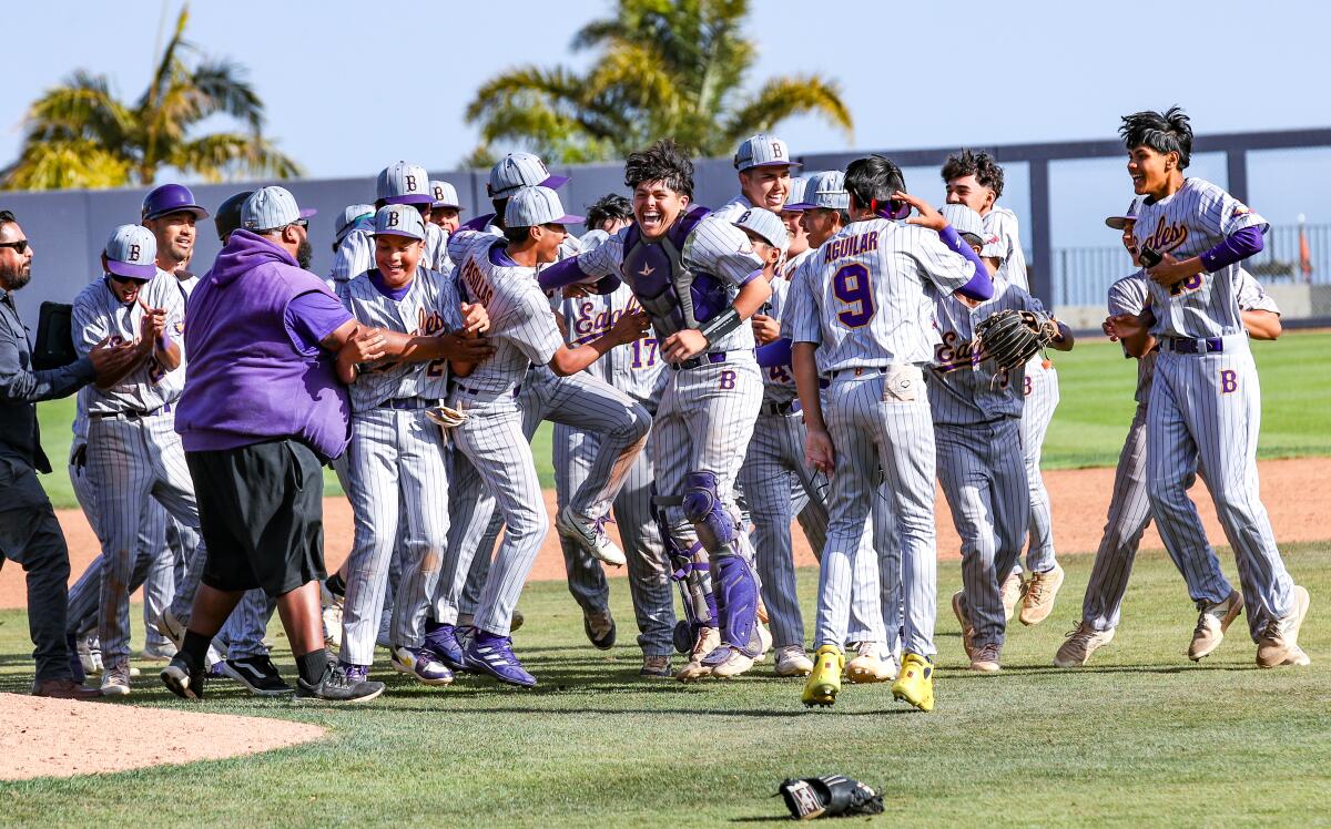 Bell players celebrate their 1-0  