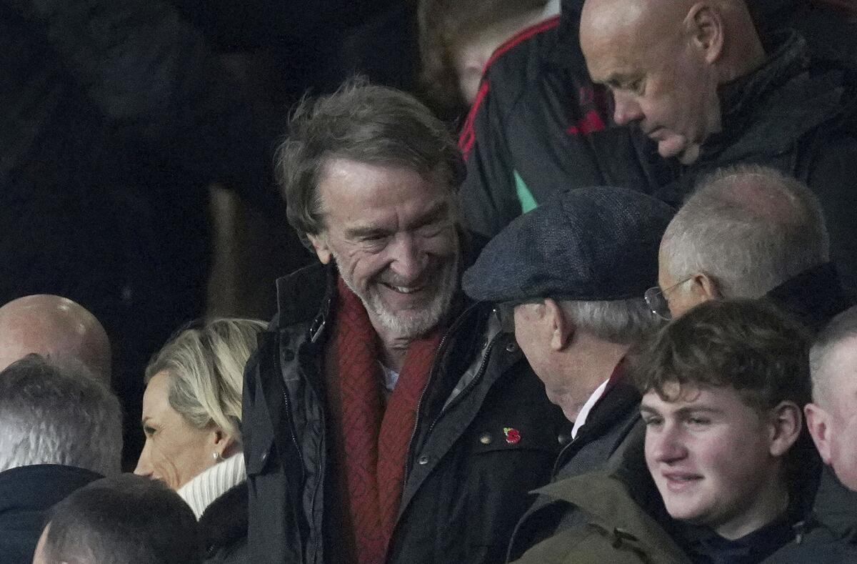 Man United and Jim Ratcliffe get Premier League approval over deal to buy  25% of the club - The San Diego Union-Tribune