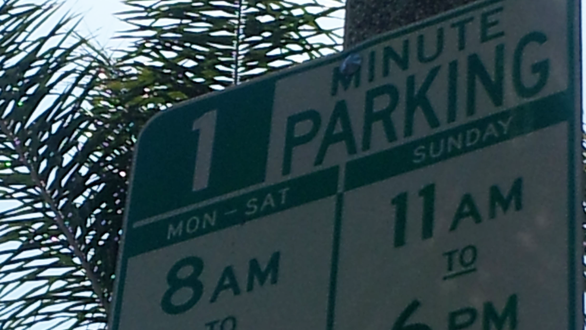 Too good to be true: L.A.'s 1 minute parking.