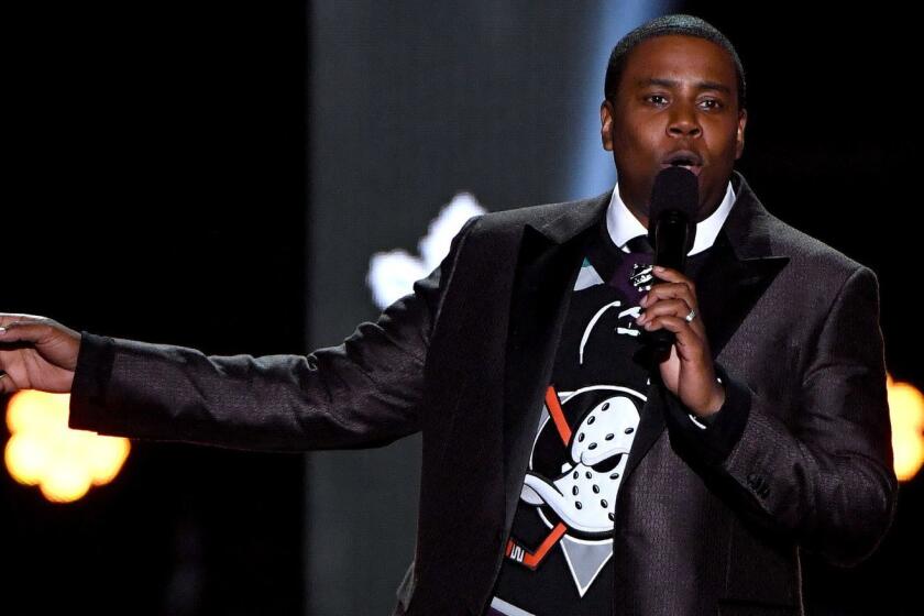 LAS VEGAS, NEVADA - JUNE 19: Host Kenan Thompson speaks during the 2019 NHL Awards at the Mandalay Bay Events Center on June 19, 2019 in Las Vegas, Nevada. (Photo by Ethan Miller/Getty Images) ** OUTS - ELSENT, FPG, CM - OUTS * NM, PH, VA if sourced by CT, LA or MoD **