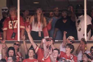 Taylor Swift reacts during a game between the Kansas City Chiefs and the Chicago Bears on Sept. 24.