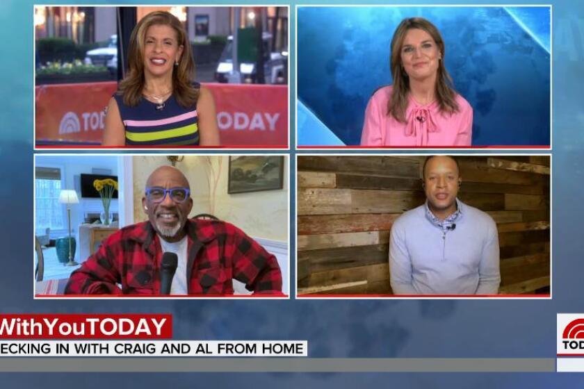 NBC's "Today" team clockwise from left: Hoda Kotb, Savannah Guthrie, Craig Melvin and Al Roker.