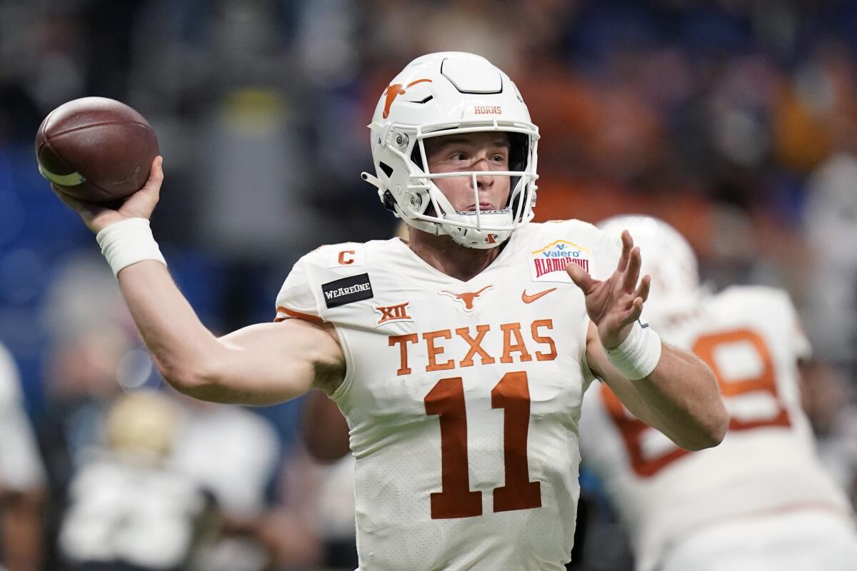 Texas quarterback Sam Ehlinger entering NFL draft - The San Diego