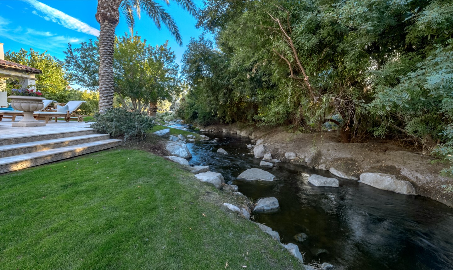 The Mediterranean villa is found in La Quinta's exclusive Madison Club community.