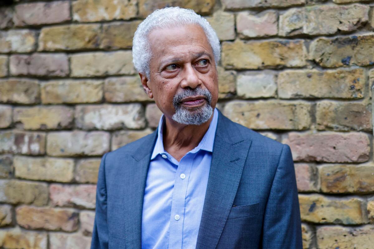 Abdulrazak Gurnah, photographed in London on the day he won the Nobel Prize.