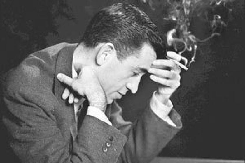 Author JD Salinger reads from his novel "The Catcher in the Rye" on Nov. 20, 1952, in Brooklyn, NY.