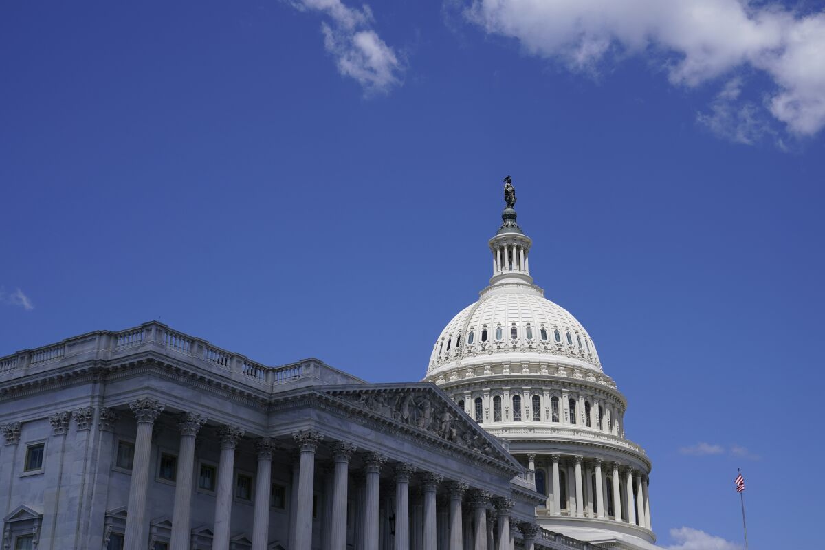 Vista de la cúpula del Capitolio en Washington, el viernes 12 de agosto de 2022. (Foto AP/Susan Walsh, Archivo)