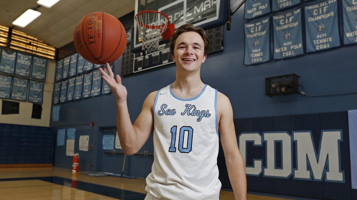 Connor Schimmelpfennig finished with 26 assists in four games last week, helping Corona del Mar High reach the final of the Gary Raya SoCal Elite Tournament on Dec. 15.