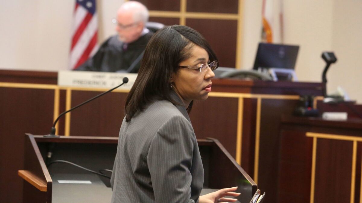 Dist. Atty. Aramis Ayala of Florida announced that she would not seek the death penalty in any of her cases. (Red Huber / Orlando Sentinel)