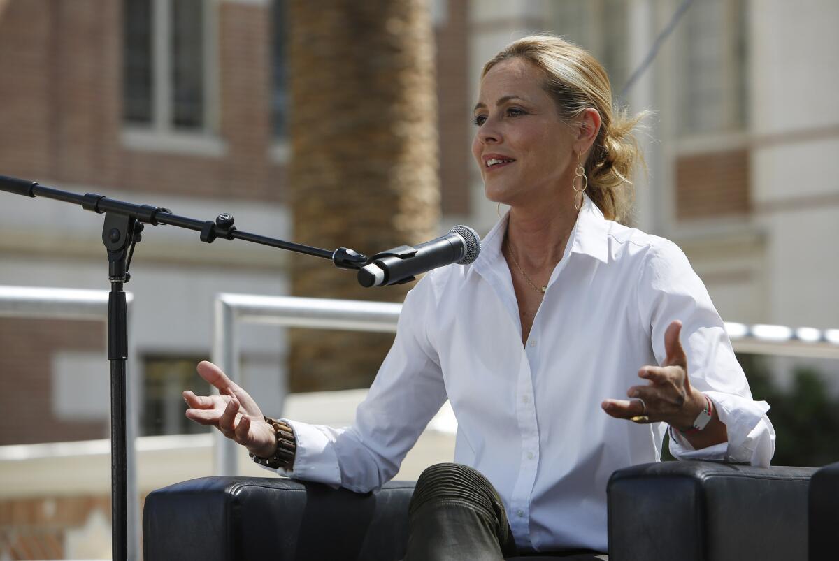 "So many of us have these unconventional relationships and don't know what to call them," actress Maria Bello, author of "Whatever ... Love Is Love," said Saturday at the Los Angeles Times Festival of Books.