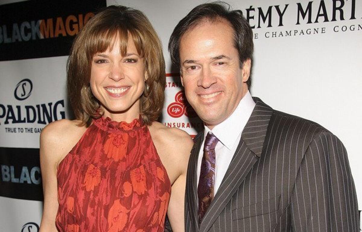 ESPN anchor Hannah Storm with husband and broadcaster Dan Hicks in 2008.