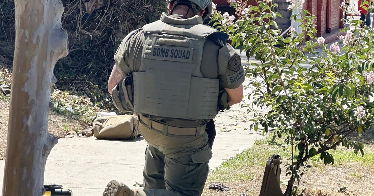 Gardener discovers cache of hand grenades on Baldwin Park sidewalk