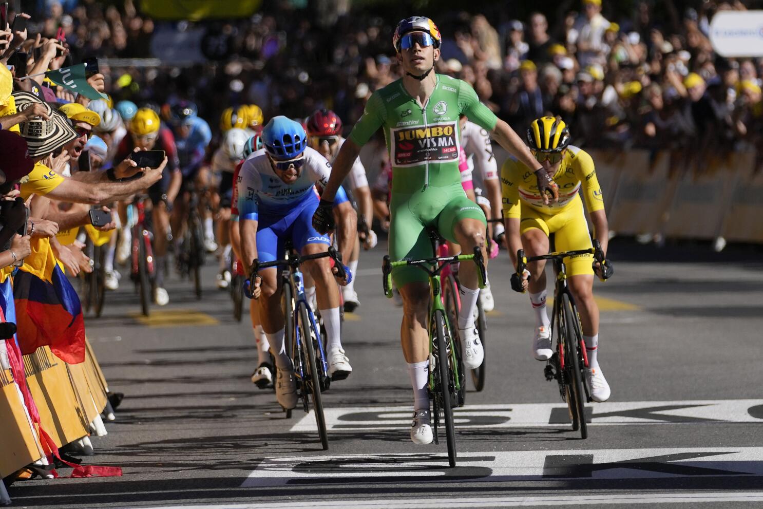 Tadej Pogacar wins stage, extends Tour de France lead