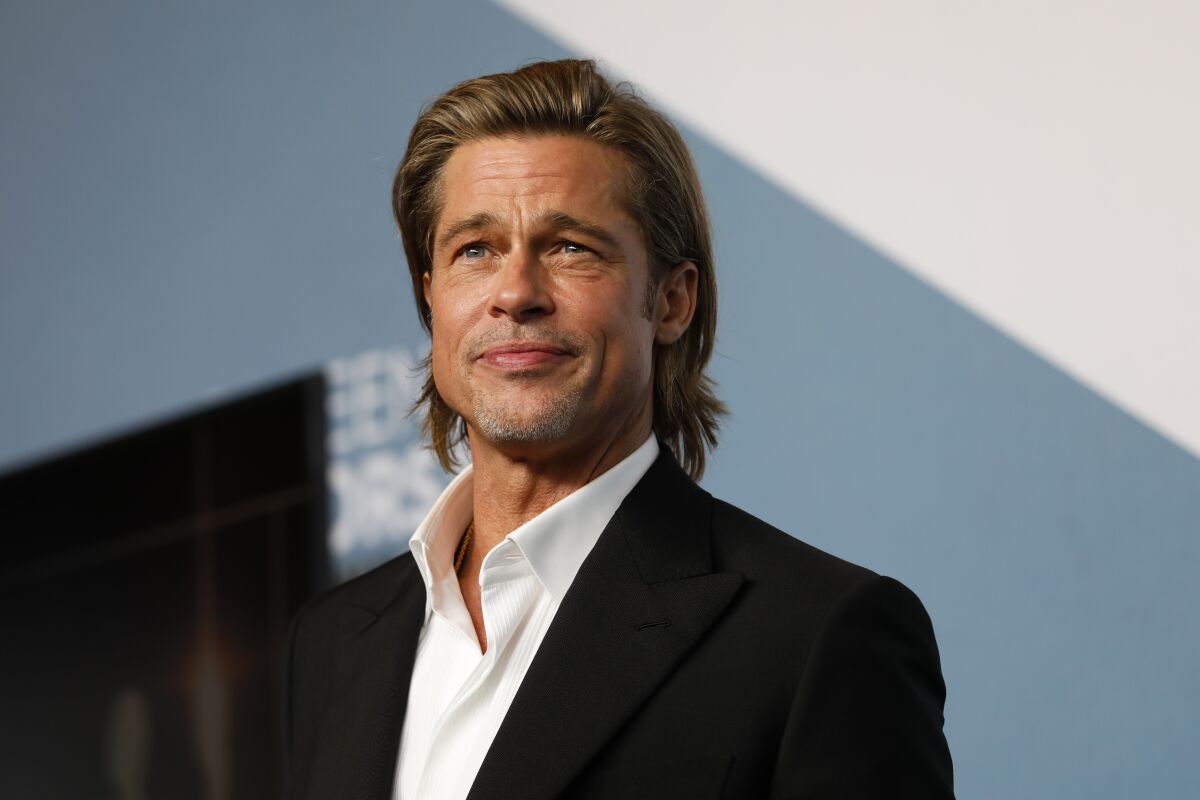A head shot of Brad Pitt 