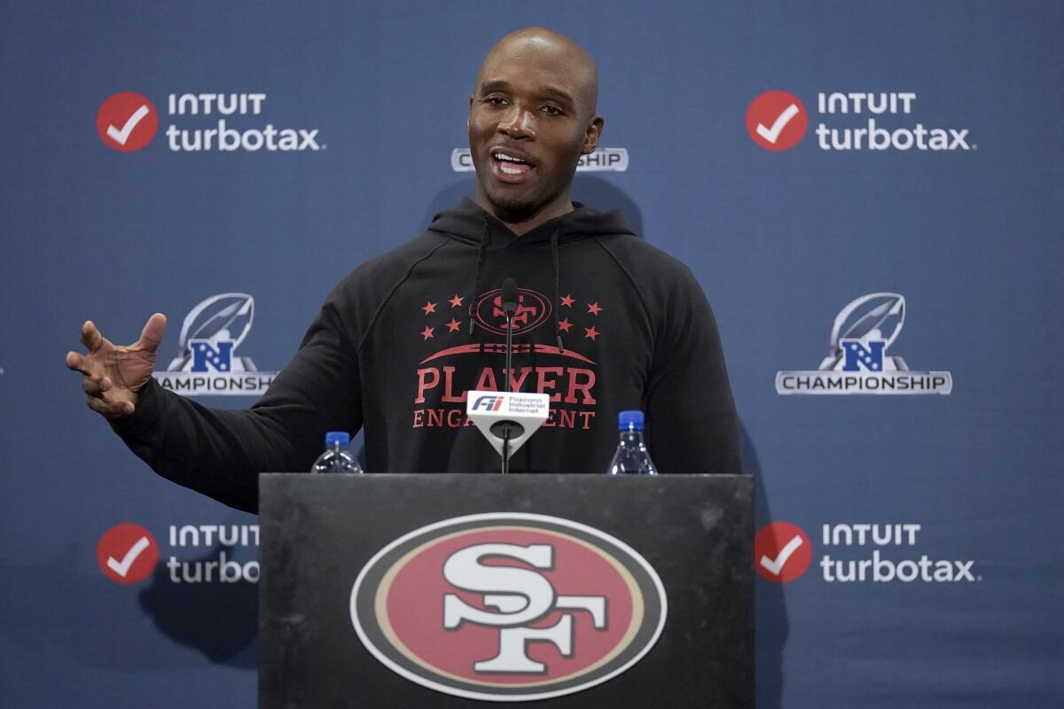 NFC title game a Philly reunion for 49ers DC DeMeco Ryans - The San Diego  Union-Tribune
