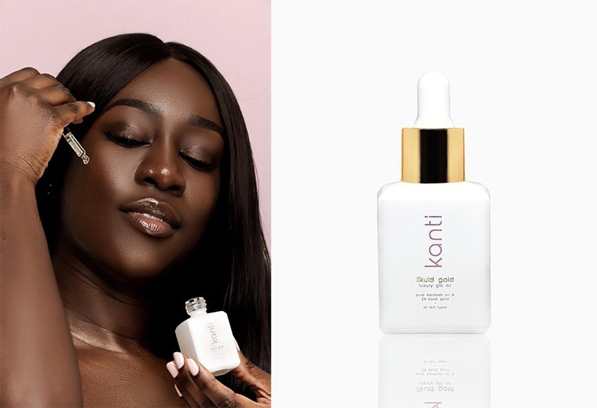 Likuid Gold Luxury Glo Oil by Kanti, a new line targeted toward millennials of color.