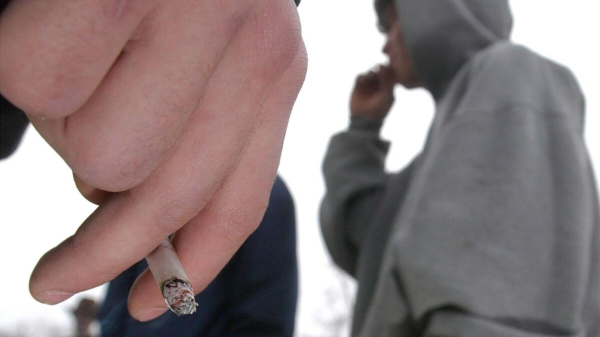 A decades-long decline in teenage smoking has continued.