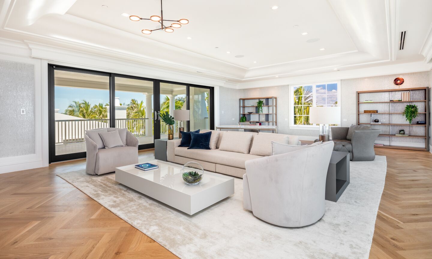 The living room.