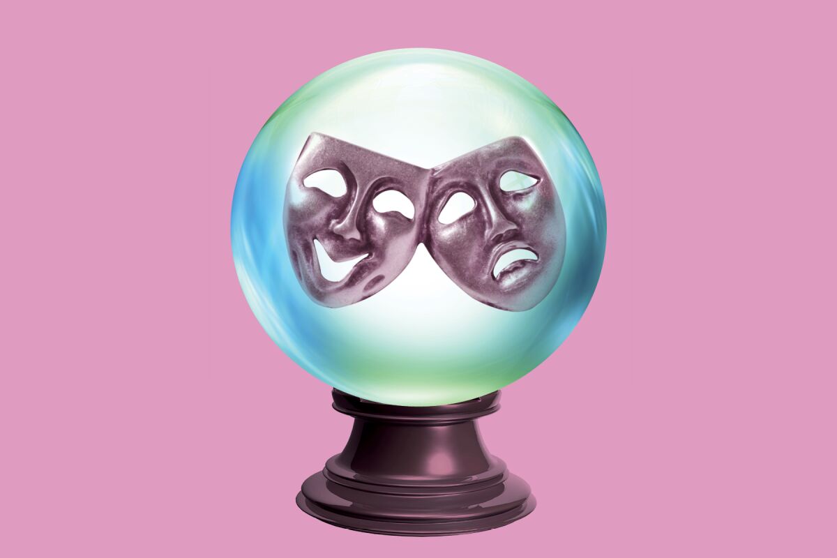 Theater leaders look into a crystal ball.