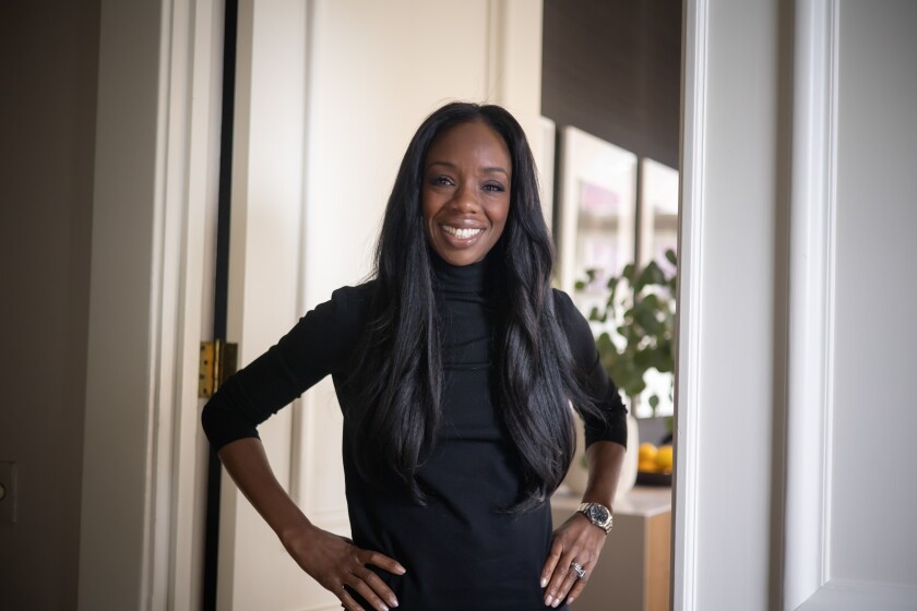 Dr. Nadine Burke Harris, shown at her home in San Francisco, became the state’s first surgeon general in 2019.