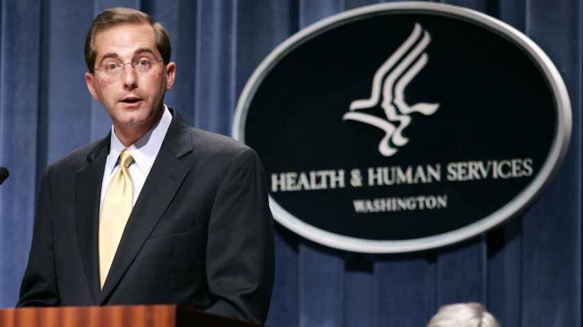 Alex Azar, nominated Monday as the new Health and Human Services secretary, seen in 2006.