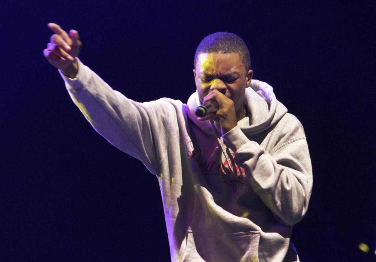Vince Staples, seen here at L.A.'s Club Nokia in 2014, performed in Los Angeles at the El Rey on Tuesday night.