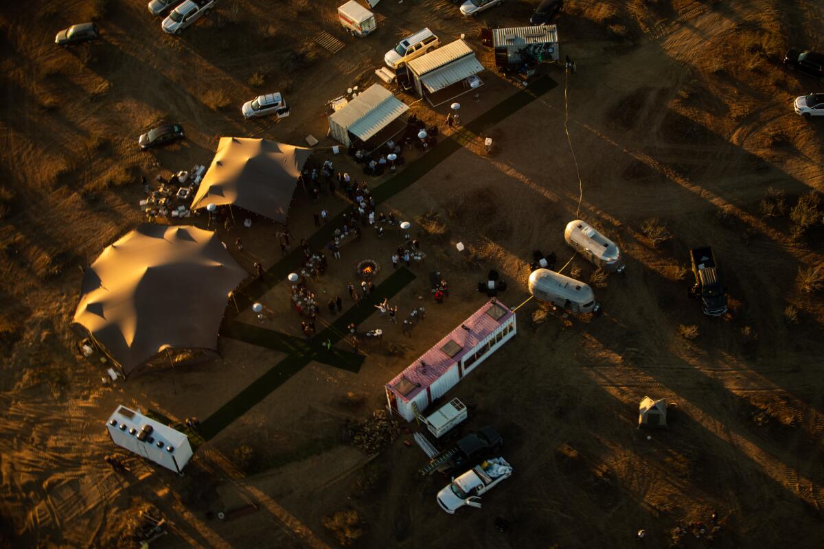 An aerial view of Betaspace, billed as the place where “Burning Man and the Consumer Electronics Show collide.”