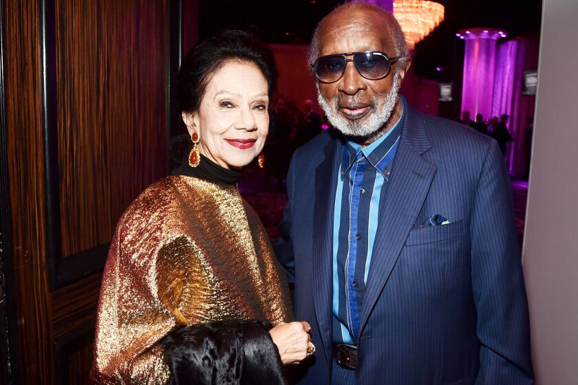 BEVERLY HILLS, CALIFORNIA - JANUARY 25: (L-R) Jacqueline Avant and Clarence Avant attend the Pre-GRAMMY Gala and GRAMMY Salute to Industry Icons Honoring Sean "Diddy" Combs on January 25, 2020 in Beverly Hills, California. (Photo by Alberto E. Rodriguez/Getty Images for The Recording Academy)