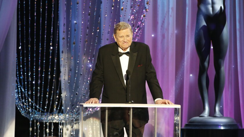Screen Actors Guild President Ken Howard speaks during The 22nd Annual Screen Actors Guild Awards at The Shrine Auditorium on Jan. 30, 2016, in Los Angeles.