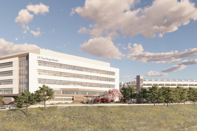 An artist’s rendering of what the future UC San Diego Health medical facility in Rancho Bernardo will look like.