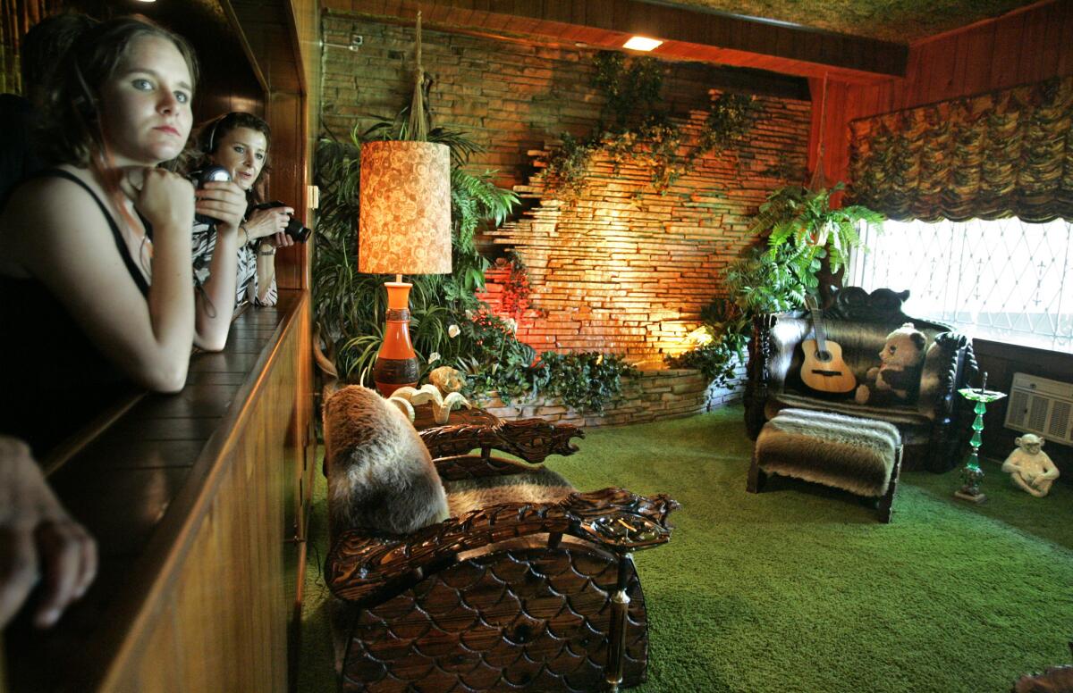 The jungle-themed den at Graceland. The former Elvis Presley home will gain a hotel nearby next year.