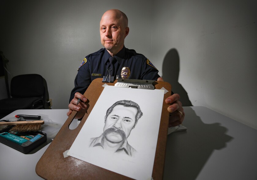 San Diego Police Officer Gary Bowen was also the department's composite sketch artist. 