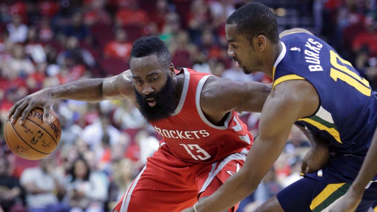 In the absence of Chris Paul, James Harden has been carrying the load for Houston.