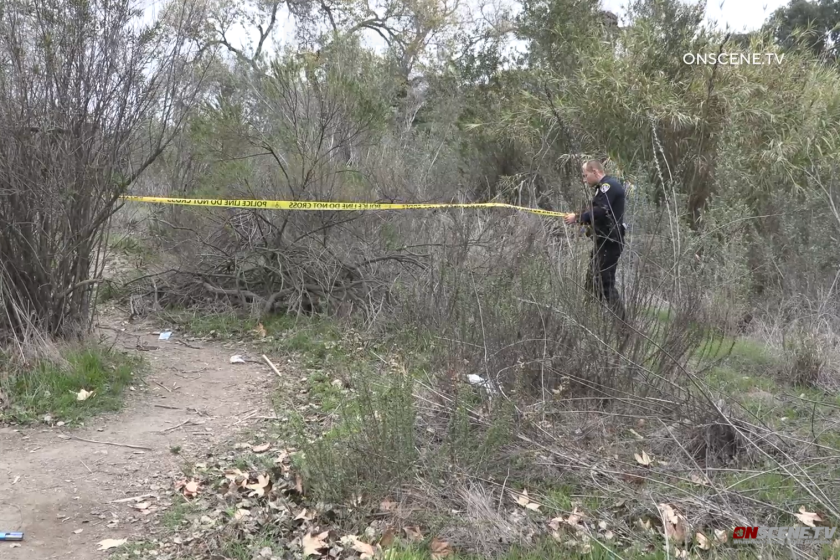 A woman was stabbed in the riverbed near the Mission Valley YMCA early Thursday, police said.