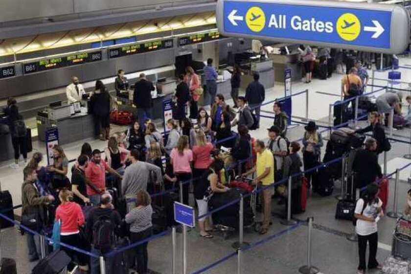 The Tom Bradley International Terminal at LAX.