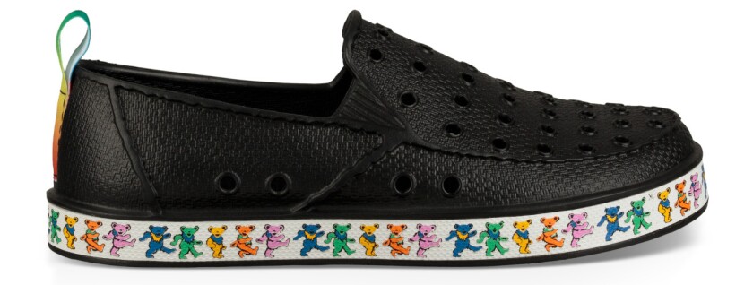 These slip-on shoes, sized for bigger and smaller kids, are soft, lightweight and waterproof.