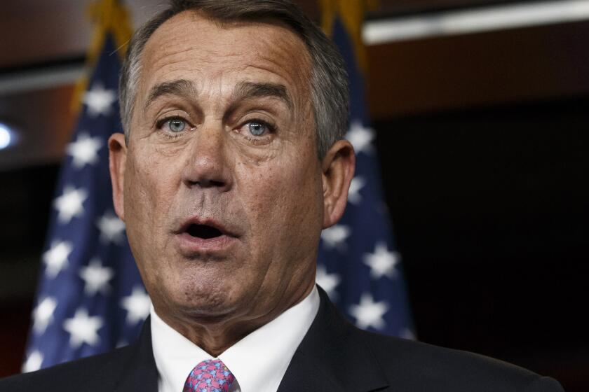 House Speaker John A. Boehner says the Senate bill to extend jobless benefits is unworkable.