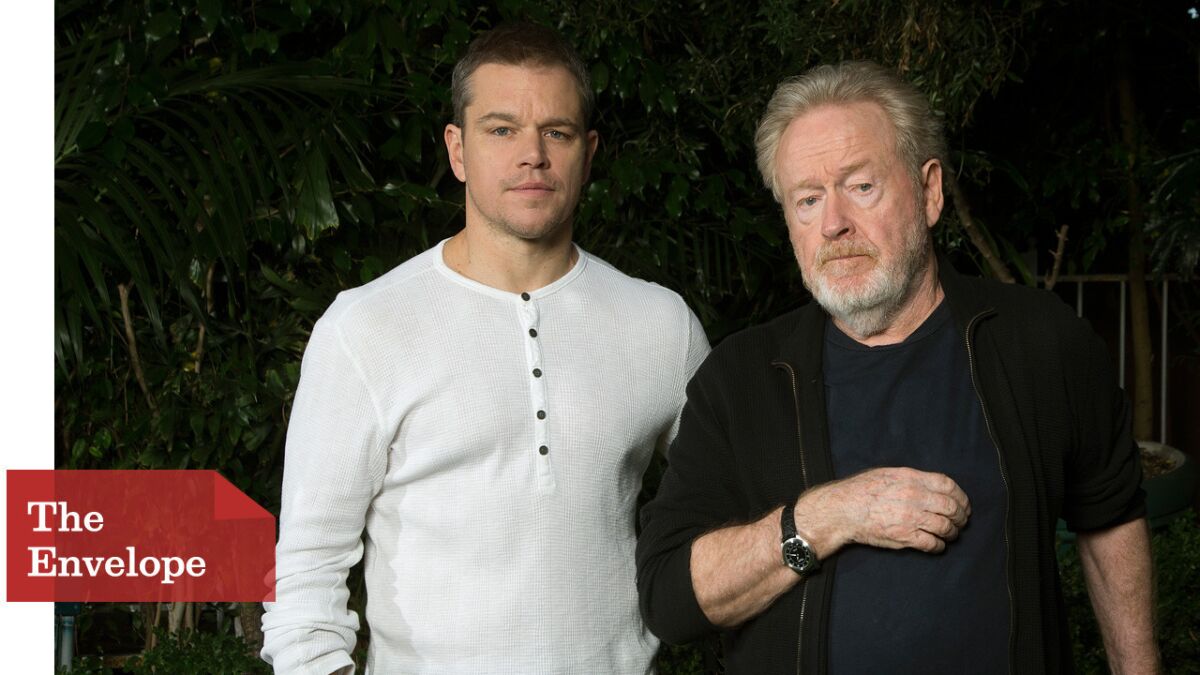 "The Martian" star Matt Damon and director Ridley Scott worked closely on the film -- especially because Damon was often the only actor in scenes.