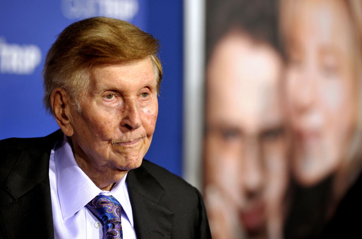 Sumner Redstone at a premiere in 2012.