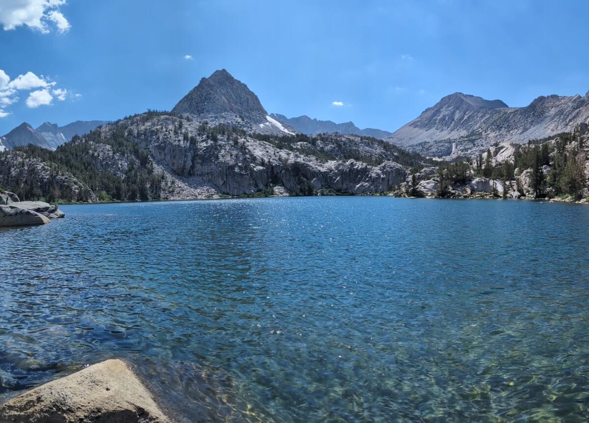 A view of Lower Lamarck Lake in July 2024.