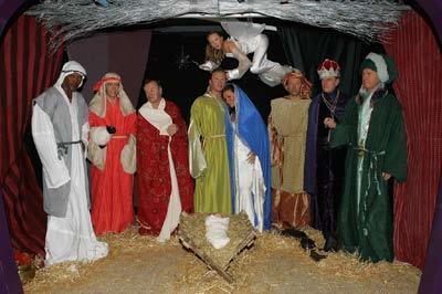 Nativity scene at Madame Tussauds