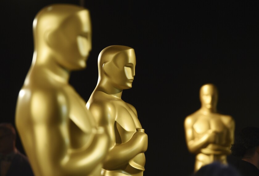 Three gold statues.